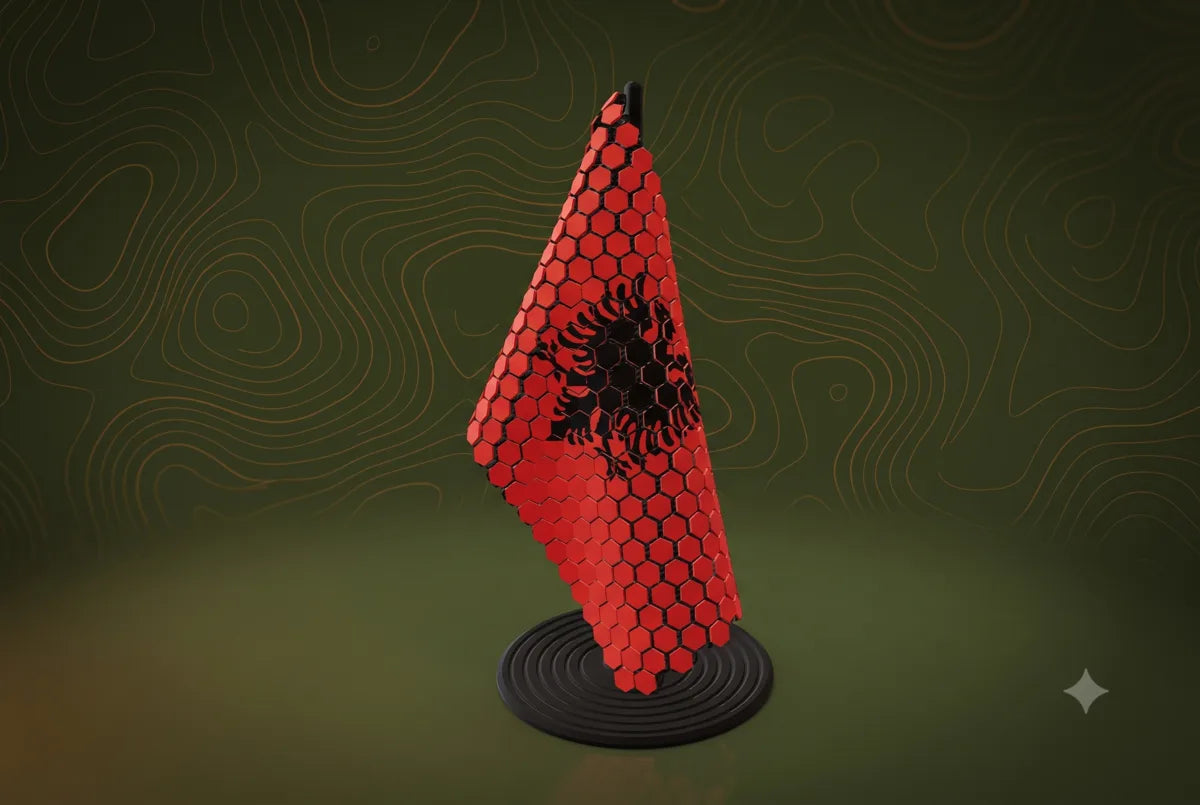 Albania Flag Pole