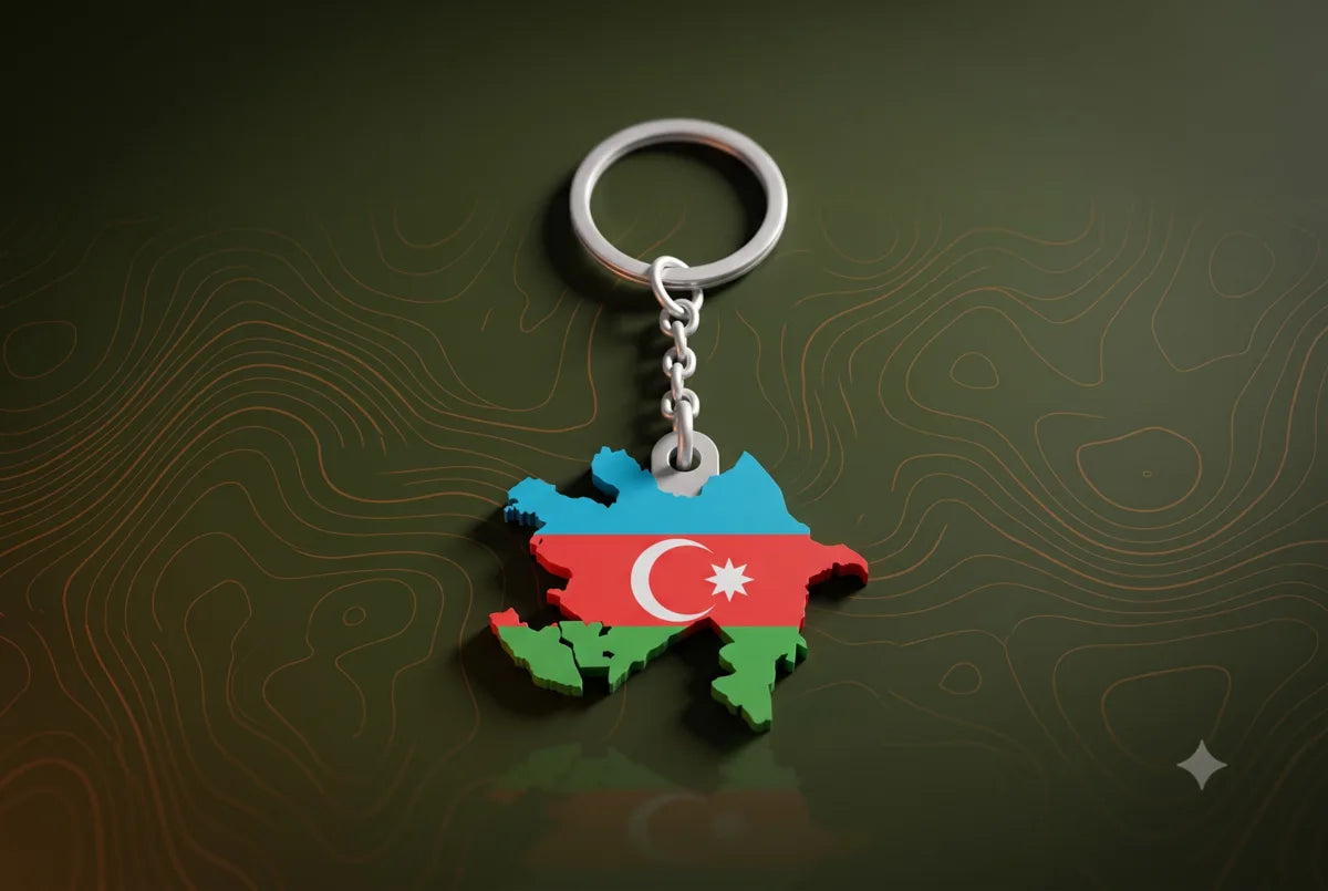 Azerbaijan Keychain