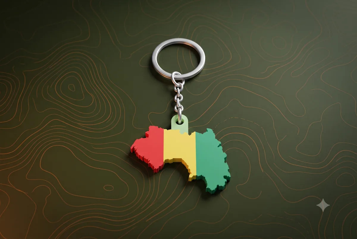 Guinea Keychain
