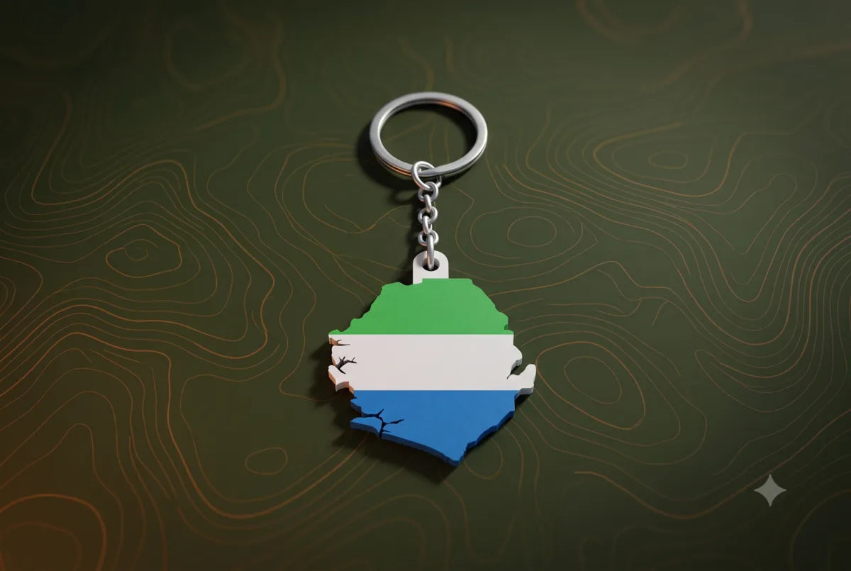 Sierra Leone Keychain
