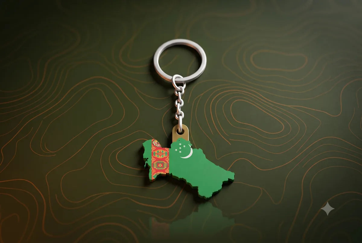 Turkmenistan Keychain