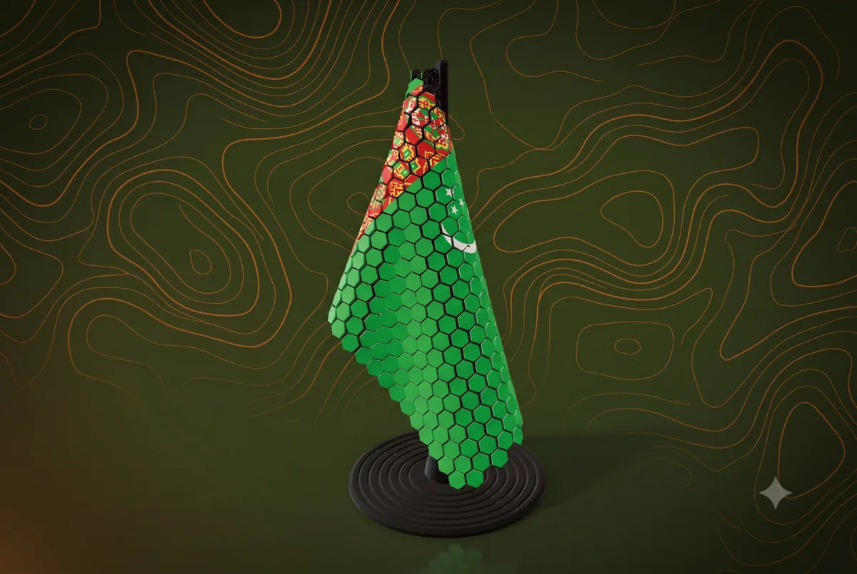 Turkmenistan Flag Pole
